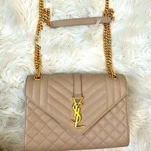 YSL envelope medium quilted grained ALMOST NEW**